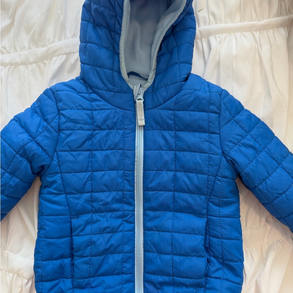 Cat & Jack Blue Quilted Hooded Jacket